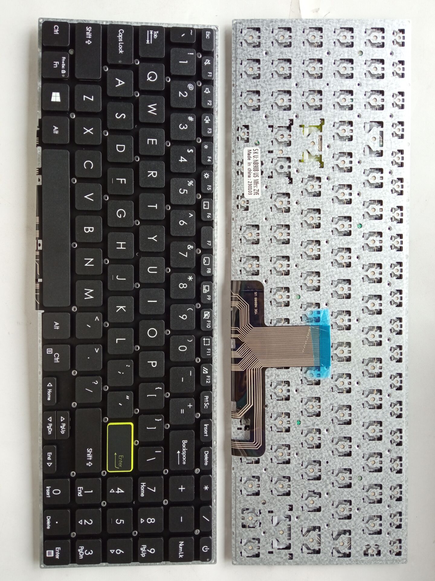 Picture of New Replacement Laptop Keyboard For ASUS X521/E510/L510/S533/M5600L/S5600F BLACK (OEM) US Layout